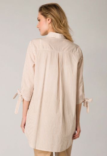 Picture of Longblouse Striped, camel écru