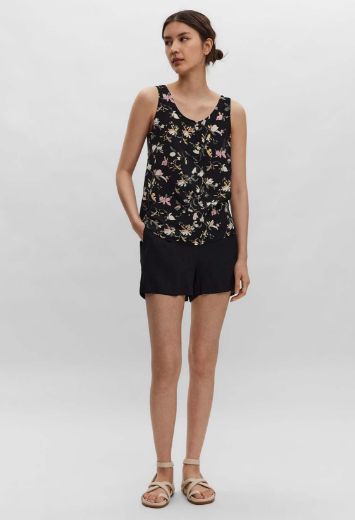 Picture of Vero Moda Tall Easy Blouse Top Sleeveless, navy patterned