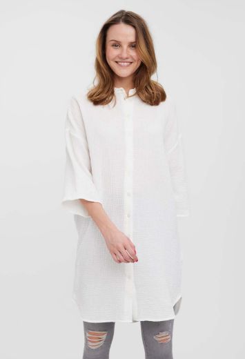 Image de Vero Moda Tall Natali Surchemise, blanc cassé