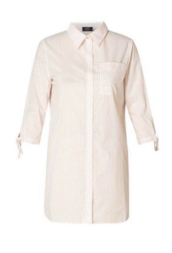 Picture of Longblouse Half Sleeve, soft pink white striped