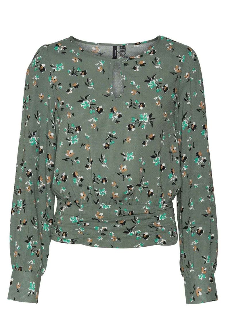 Bild von Vero Moda Tall Ico Keyhole Bluse, gemustert