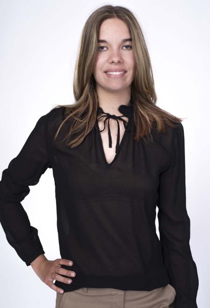 Zeige Details für Viskose Chiffon Bluse, schwarz Bild von Viskose Chiffon Bluse, schwarz