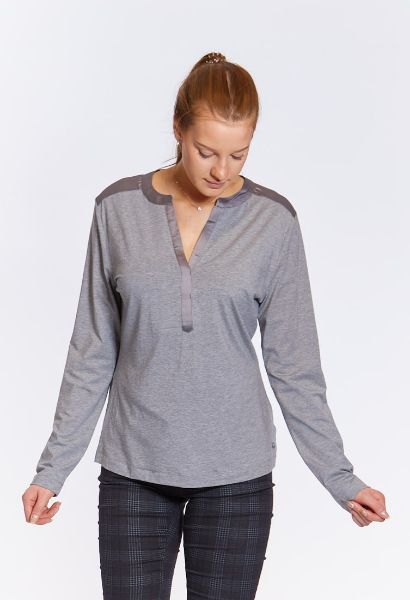 Agrandir l'image de Patch top manches longues mélange de matières Image de Patch top manches longues mélange de matières