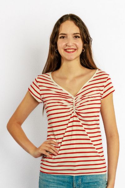 Agrandir l'image de T-Shirt Rayé pour Femmes Image de T-Shirt Rayé pour Femmes