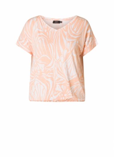 Bild von T-Shirt mit Print und Raffung