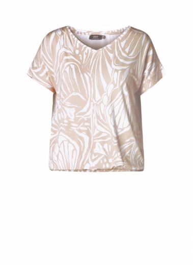 Bild von T-Shirt mit Print und Raffung