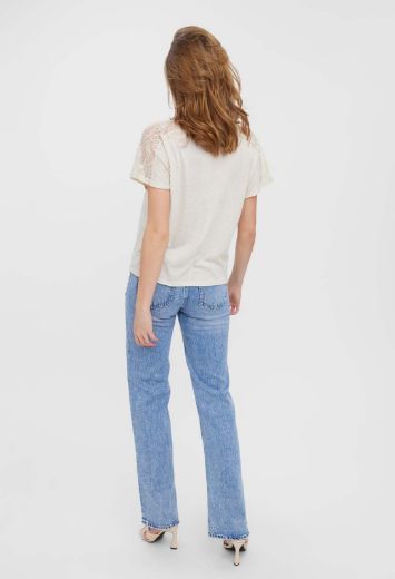 Picture of Vero Moda Tall June V-neck Linen T-Shirt