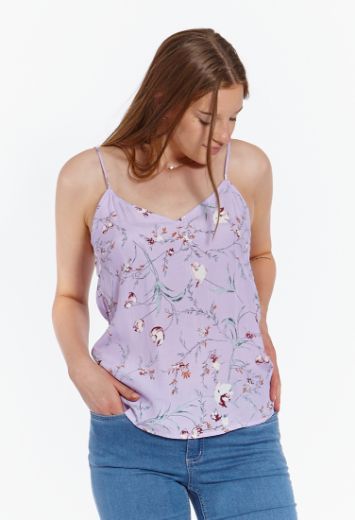 Image de Top cami floral lila