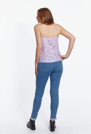 Image de Top cami floral lila