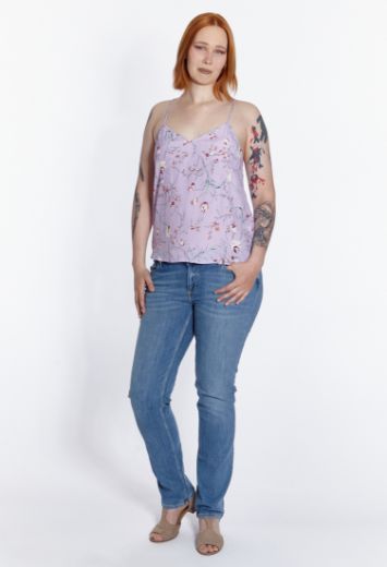 Image de Top cami floral lila