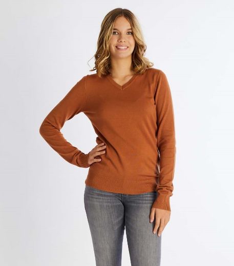Picture of Fine Knit Sweater V-Neck