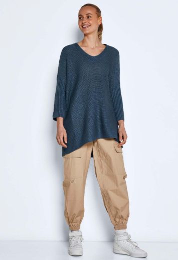 Image de NM Vero Moda Tall Vera Pull en maille à col en V et manches 3/4