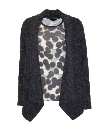 Picture of Open bouclé-knit cardigan