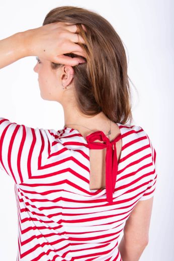 Picture of Summer Dress Kava, striped red