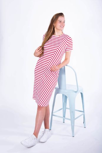 Picture of Summer Dress Kava, striped red