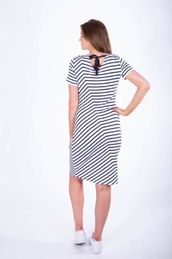 Bild von Sommerkleid Kava, gestreift blau