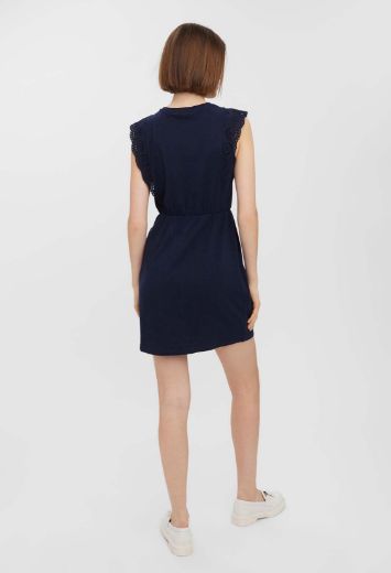 Image de Vero Moda Tall Hollyn Mini Robe avec Dentelle, bleu marine