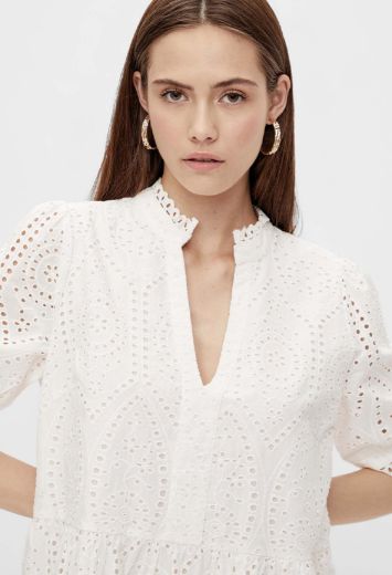 Picture of Y.A.S Vero Moda Tall Holi Dress with Embroidery in Organic Cotton