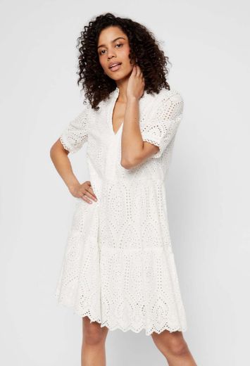 Picture of Y.A.S Vero Moda Tall Holi Dress with Embroidery in Organic Cotton