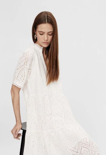 Picture of Y.A.S Vero Moda Tall Holi Dress with Embroidery in Organic Cotton