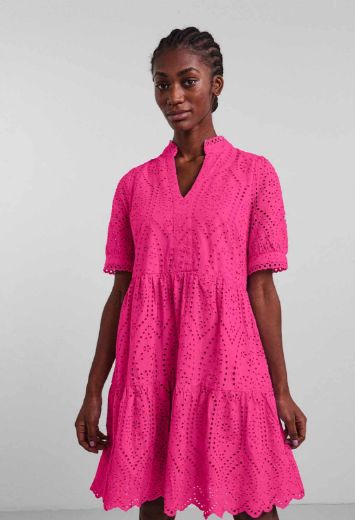 Picture of Y.A.S Vero Moda Tall Holi Dress with Embroidery in Organic Cotton