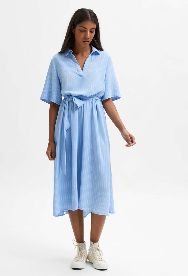 Bild von SLF Vero Moda Tall Rhonda Midi Kleid, hellblau