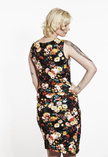 Picture of Cocktail dress casual, flower yellow