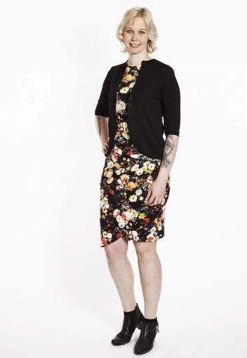 Picture of Cocktail dress casual, flower yellow