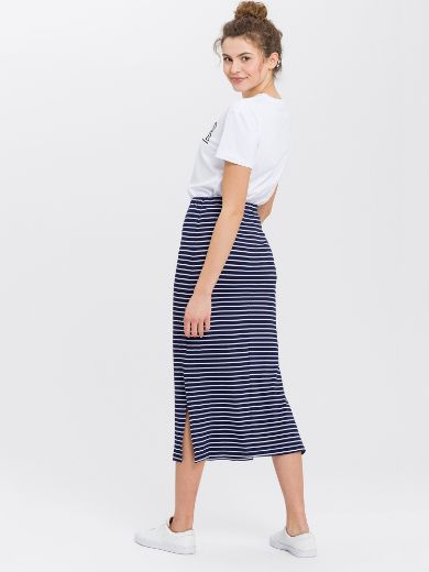 Picture of Midi length skirt, navy white
