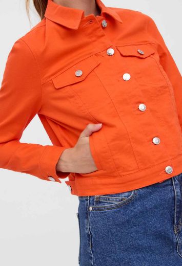 Image de Vero Moda Tall Hotsoya Jeans Veste Couleur Denim