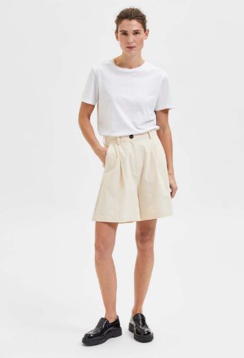 Bild von SLF Vero Moda Tall Malvina Ida Shorts mit Leinen, sandshell