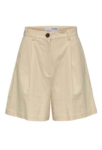 Bild von SLF Vero Moda Tall Malvina Ida Shorts mit Leinen, sandshell