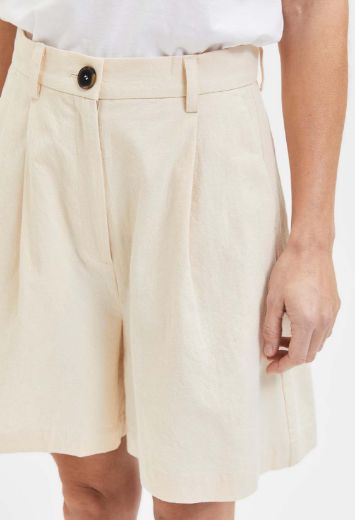 Bild von SLF Vero Moda Tall Malvina Ida Shorts mit Leinen, sandshell