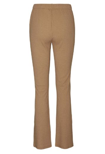 Image de Vero Moda Tall Legging Fendu , camel oeil de tigre