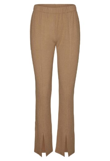 Image de Vero Moda Tall Legging Fendu , camel oeil de tigre