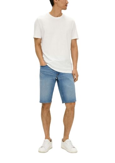 Picture of Tall Men Jeans Bermudas, light blue washed