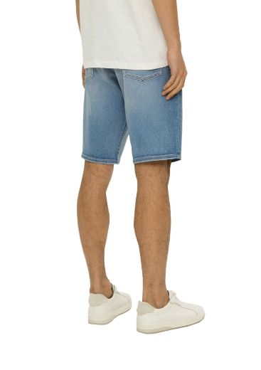 Bild von Tall Herren Jeans Bermuda, light blue washed