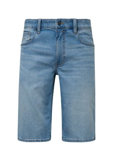 Bild von Tall Herren Jeans Bermuda, light blue washed