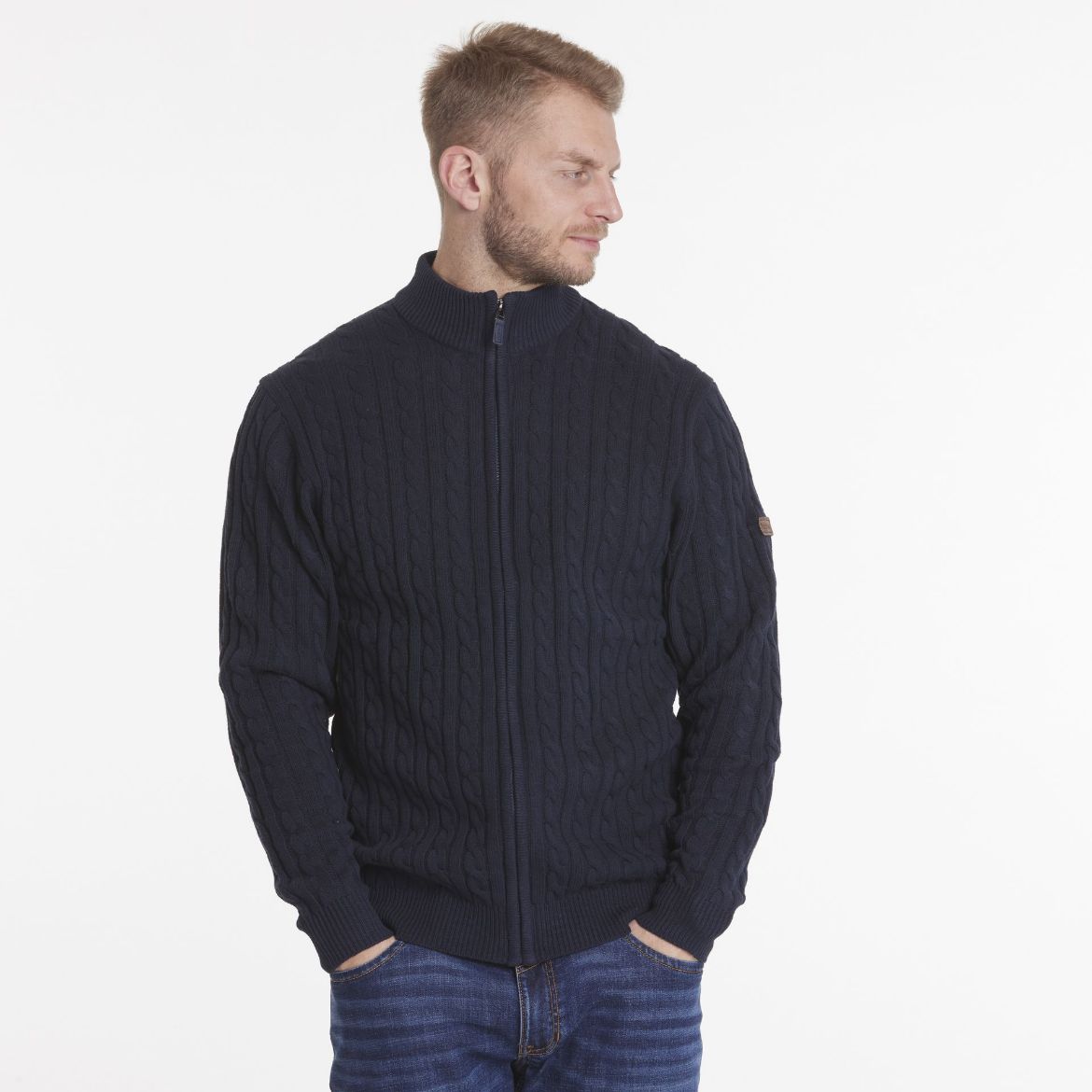 Picture of Tall Knit Cardigan, navy blue