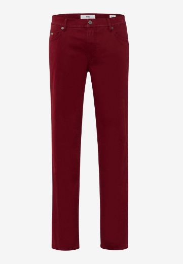 I LOVE TALL - BRAX Cadiz Herren Hose extra lang Länge 36 Inch und 38 Inch Farbe bordeaux rot  freistehend vorne