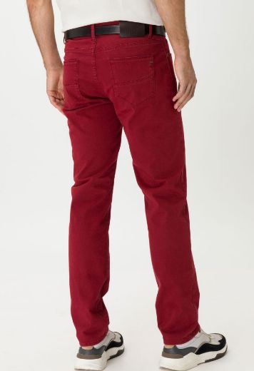 I LOVE TALL - BRAX Cadiz Herren Hose extra lang Länge 36 Inch und 38 Inch Farbe bordeaux rot hinten