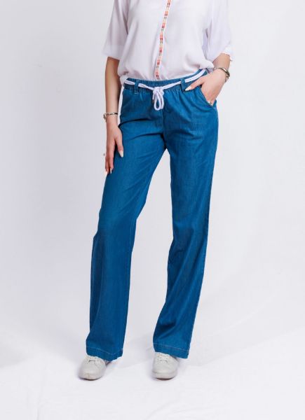 Agrandir l'image de Tall Bahia Pantalon Large Enfiler Longueur 38, mid blue denim Image de Tall Bahia Pantalon Large Enfiler Longueur 38, mid blue denim