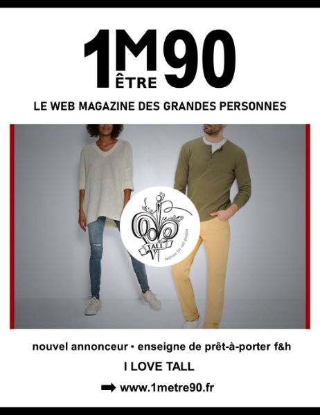 Frankreich - 1MÊTRE90 : Das neue Web-Magazin für grosse Menschen