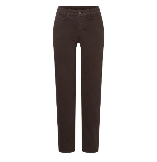 Image de Tall Pantalon Femme MAC Melanie Longueur 36 Inch, marron foncé