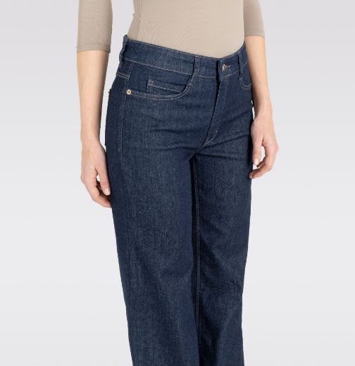 Picture of Tall MAC Women Jeans Wide Fit L36 Inch, blue rinsed