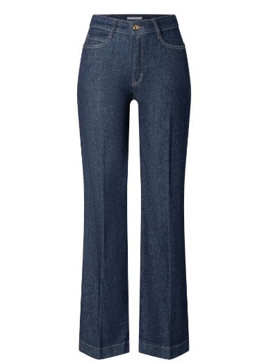 Picture of Tall MAC Women Jeans Wide Fit L36 Inch, blue rinsed