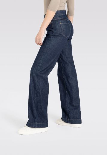 Picture of Tall MAC Women Jeans Wide Fit L36 Inch, blue rinsed