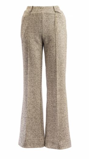 Picture of Tall Women Trousers Wide Leg Herringbone L36 Inch, grey