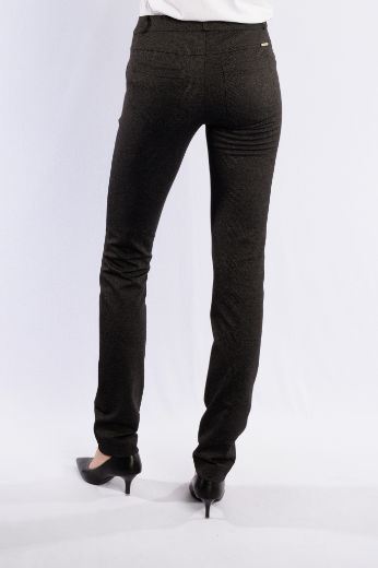 Image de Tall Pamela Jersey Pantalon à enfiler L38 pouce, noir gris minimalprint