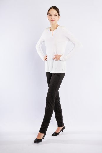 Image de Tall Pamela Jersey Pantalon à enfiler L38 pouce, noir gris minimalprint